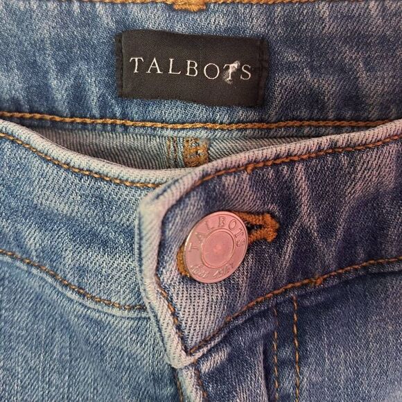 Talbots Women's Crop Straight Leg Jeans Lenox Wash size 10 - Picture 7 of 9